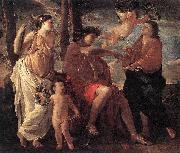 Nicolas Poussin The Inspiration of the Poet. oil painting on canvas